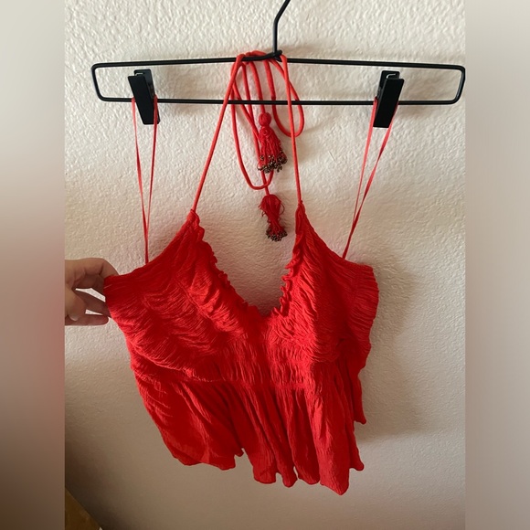 Red Ruffle Free People Set❤️‍🔥 - Picture 2 of 6
